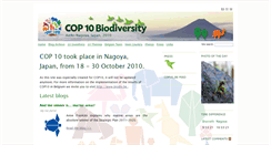 Desktop Screenshot of cop10.biodiv.be